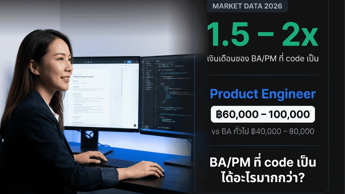 BA / PM อยากเขียนโค้ดเองได้ — เริ่มต้นอย่างไร และทำไม Fullstack ถึงเหมาะที่สุด_image
